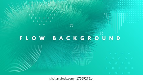 Blue Gradient Fluid. Flow Abstract Movement. Graphic Concept. Color Digital Gradient Fluid. Geometric Wave Cover. Dynamic Banner. 3d Trendy Wallpaper. Vector Modern Background. Gradient Fluid.
