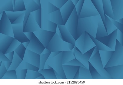 blue gradient geometric abstract polygon wallpaper for presentation business, cover design 