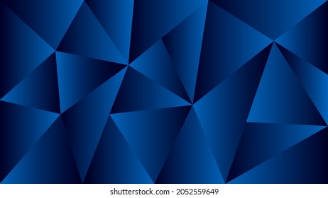 Fondo geométrico degradado azul. Patrón de diseño de triangulaciones. Ilustración del vector
