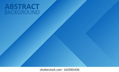 Blue gradient geometric background material design overlap layer