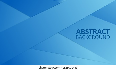 Blue gradient geometric background material design overlap layer
