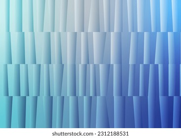 Blue gradient geometric bauhaus line wave pattern background. vector illustration.