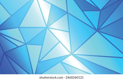 Blue gradient geometric low poly abstract background