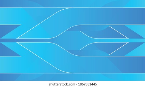 Formas geométricas de degradado azul abstractas ilustración vectorial de fondo.