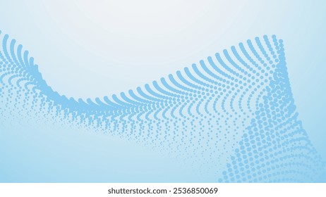 Blue gradient halftone abstract background for backdrop or presentation