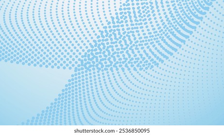 Blue gradient halftone abstract background for backdrop or presentation