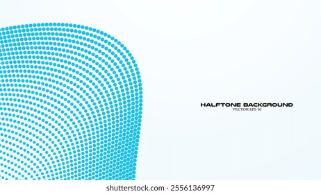 Blue gradient halftone abstract background for backdrop or presentation
