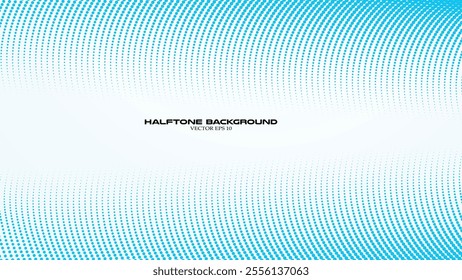Blue gradient halftone abstract background for backdrop or presentation