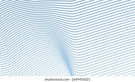 Blue gradient halftone background for modern abstract digital design graphic wallpaper and web layout