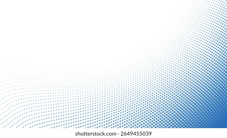 Blue gradient halftone background for modern abstract digital design graphic wallpaper and web layout
