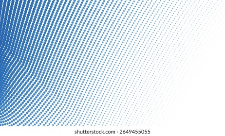 Fundo de meio-tom gradiente azul para o design digital abstrato moderno papel de parede gráfico e layout da Web