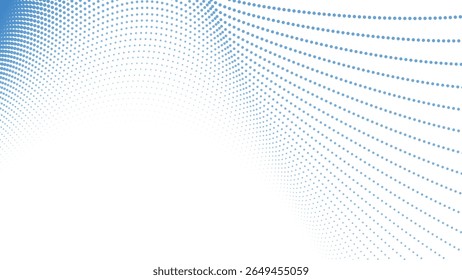 Blue gradient halftone background for modern abstract digital design graphic wallpaper and web layout