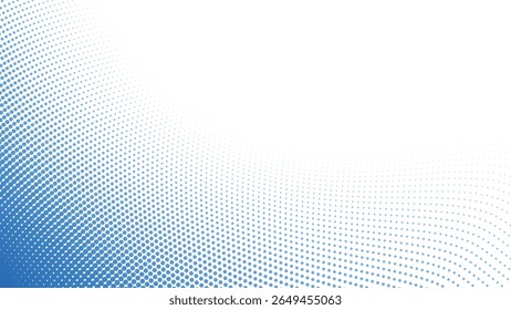 Blue gradient halftone background for modern abstract digital design graphic wallpaper and web layout
