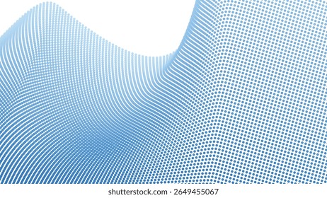 Blue gradient halftone background for modern abstract digital design graphic wallpaper and web layout