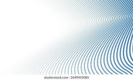 Fundo de meio-tom gradiente azul para o design digital abstrato moderno papel de parede gráfico e layout da Web