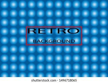 Blue gradient halftone background of spheres vector