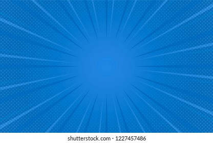 Blue gradient halftone background vector