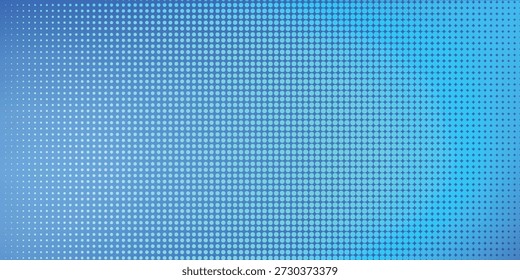 Blue Gradient Halftone Dot Pattern Background for Tech, Abstract, and Modern Design — Stock Visual