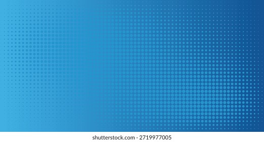 Blue Gradient Halftone Dots Background For Tech, Abstract, And Design Projects