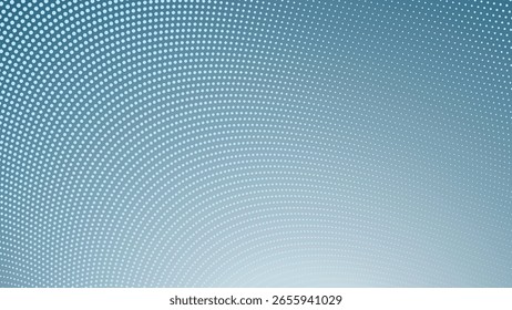 Blue Gradient Halftone Polkadot Abstract Background for Modern Design, Poster, or Digital Artwork