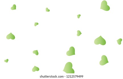Blue gradient heart confetti. Valentines, Womens, Mothers day background with falling hearts, petals. Greeting wedding card. February 14, love. White background.