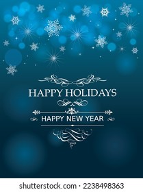 Blue Gradient Holiday Background design for Happy Holiday 