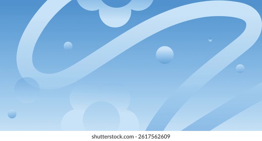 Blue gradient holographic background vector , flower, border. Y2k trendy wallpaper design for social media, cards, banner, flyer, brochure.