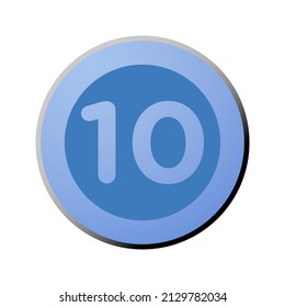 Blue Gradient icon for sport and game 
