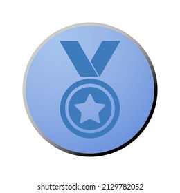 Blue Gradient icon for sport and game 