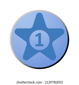 Blue Gradient icon for sport and game 