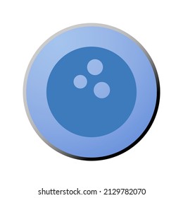 Blue Gradient icon for sport and game 
