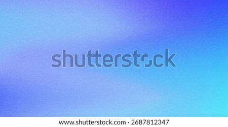 Blue gradient liquid wave background. Gradation blue and white color bg. Abstract blu sky, water, winter template grainy effect. Vector illustration