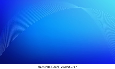 Fondo abstracto de malla degradada azul con líneas combinadas onduladas, agradable para el Fondo de pantalla o el Anuncio