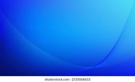 Fondo abstracto de malla degradada azul con líneas mezcladas onduladas agradable para el Fondo de pantalla o el Anuncio