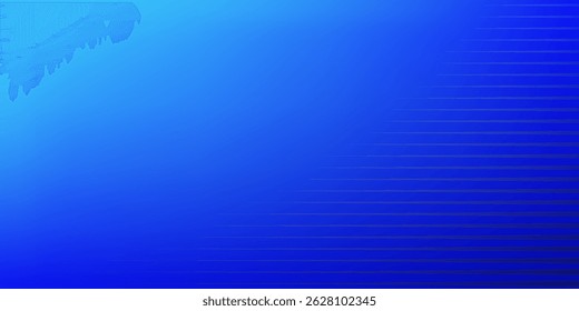 Blue gradient mesh abstract background with wavy blended lines nice for wallpaper or banner