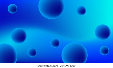 Blue gradient mesh abstract background with ellipses nice for wallpaper or banner