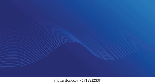 Fondo abstracto de malla degradada azul con líneas mezcladas onduladas agradable para el Fondo de pantalla o el Anuncio
