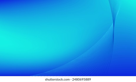 Blauer Farbverlauf Mesh mit verrundeter Linie schön für Bildschirmhintergrund Banner oder Karte
