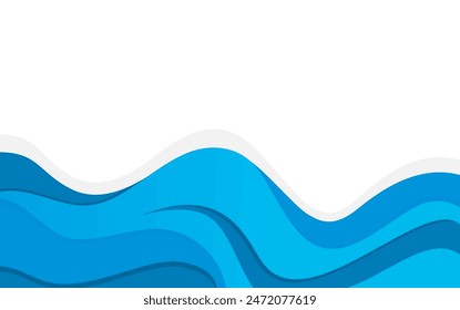 blue gradient modern banner background design. with a wave frame shape and empty space for text	