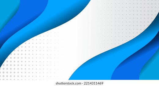 Blue Gradient Monochromatic Abstract Background