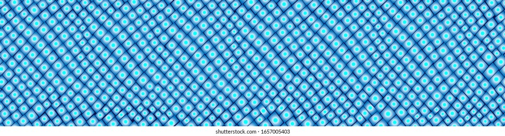 Blue gradient mosaic. Сhaotic mosaic texture. Abstract background with geometric design. Vector mosaic background. Seamless banner. Follow other mosaic patterns in my collections. 