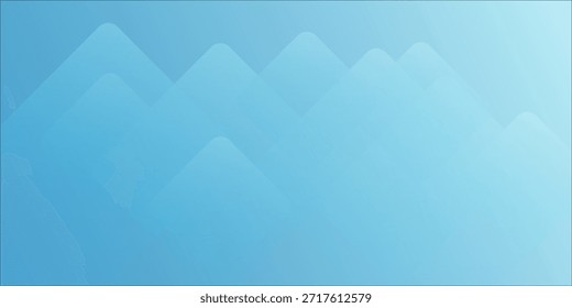 Paisagem de montanha gradiente azul com picos abstratos suaves na cena minimal calma para estoque EPS10