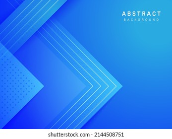 papel de gradiente azul cortar fondo y líneas abstractas transparentes