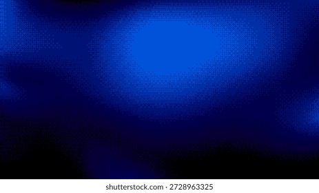 Fondo azul del arte del pixel del gradiente con textura sutil. Patrón digital Abstractas para el diseño de tecnología. Gráfico retro dinámico.