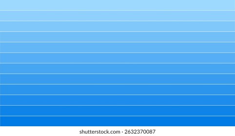 Blue gradient rectangle with smooth transition from deep to light shades, ideal for backgrounds, UI elements, banners, and modern design projects.