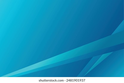 Blue gradient smooth background with abstract shape.