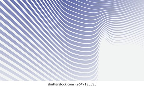 Gradiente azul com padrão de linha de listras para papel de parede de tecido de fundo abstrato moderno e design gráfico