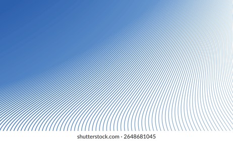 Blue gradient with stripes line seamless pattern background for modern fabric web and digital design