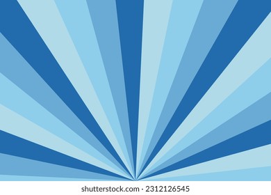 Blue Gradient Sunburst Background Material