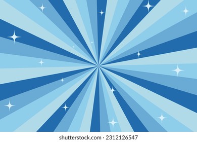 Blue Gradient Sunburst Background Material